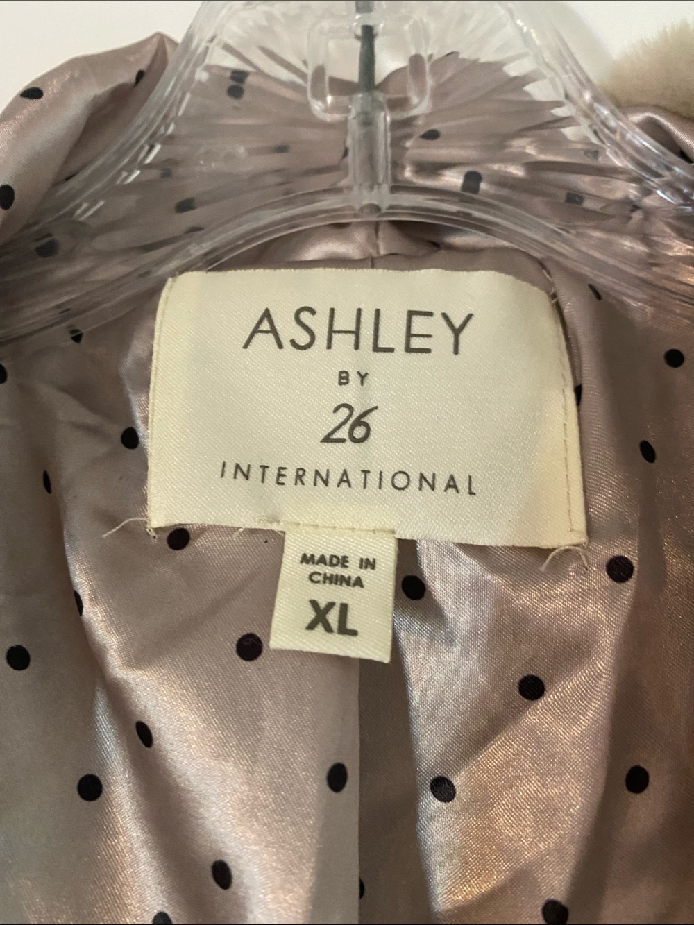 Ashley By 26 International Plush Hooded Teddy Coat in Light Taupe - Picture 2 of 7